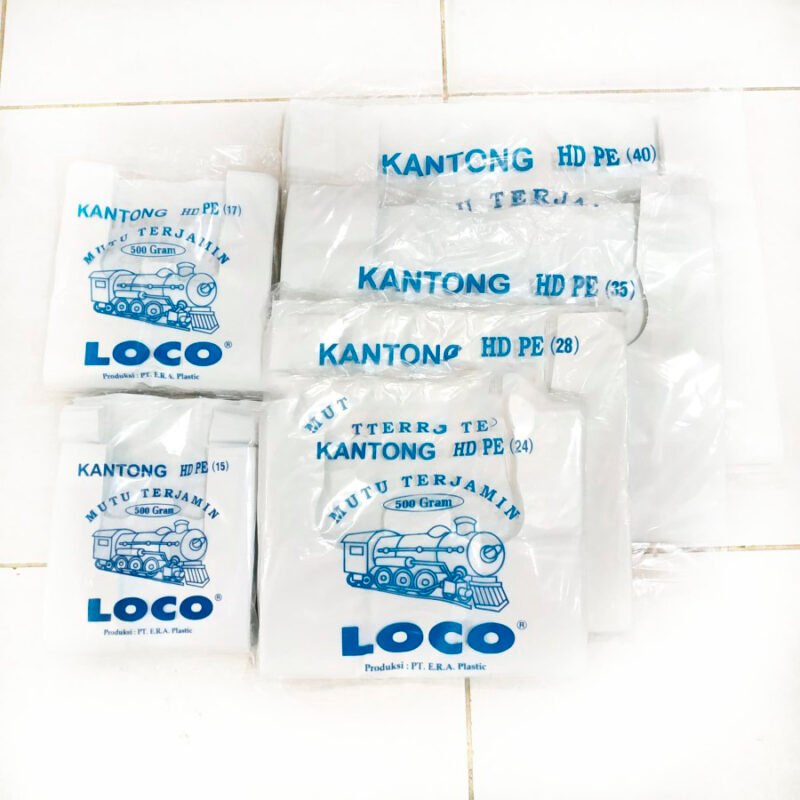 Kantong Plastik Loco Tebal Uk. 15-40 (Isi 500 gr) Putih