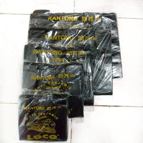 Kantong Plastik Loco Tebal Uk. 17-40 (Isi 500 gr) Hitam