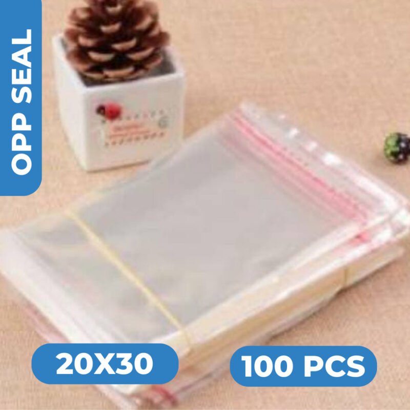 Plastik OPP Lem Seal Uk. 20x30 cm (Isi 100 L)
