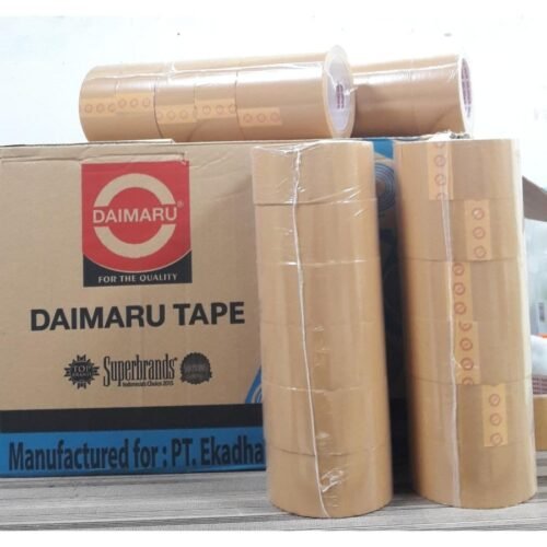 Alternative view of (1 DUS ISI 72 ROL) Lakban Daimaru Tape Isolasi Bening 2 inch x 90 Yard