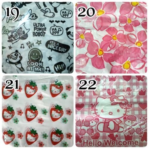Alternative view of Plastik Pon Oval Plong Motif uk 30x38 (isi 100 pcs)