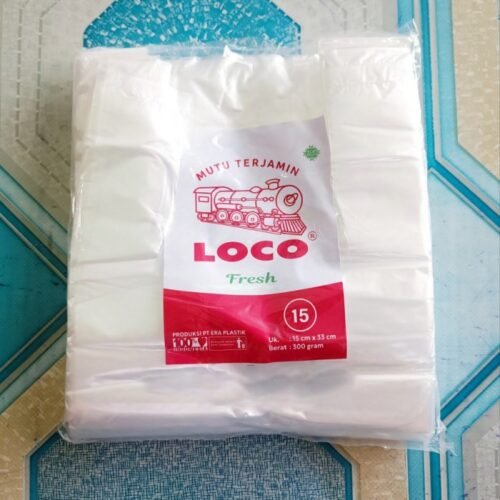 Alternative view of Kantong Plastik Kresek HD Bening LOCO FRESH Ukuran 15 / 24 cm